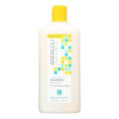 Andalou Naturals Brilliant Shine Shampoo Sunflower And Citrus - 11.5 Fl Oz