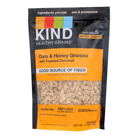 Kind Healthy Grains Oats And Honey Clusters With Toasted Coconut - 11 Oz - Case Of 6