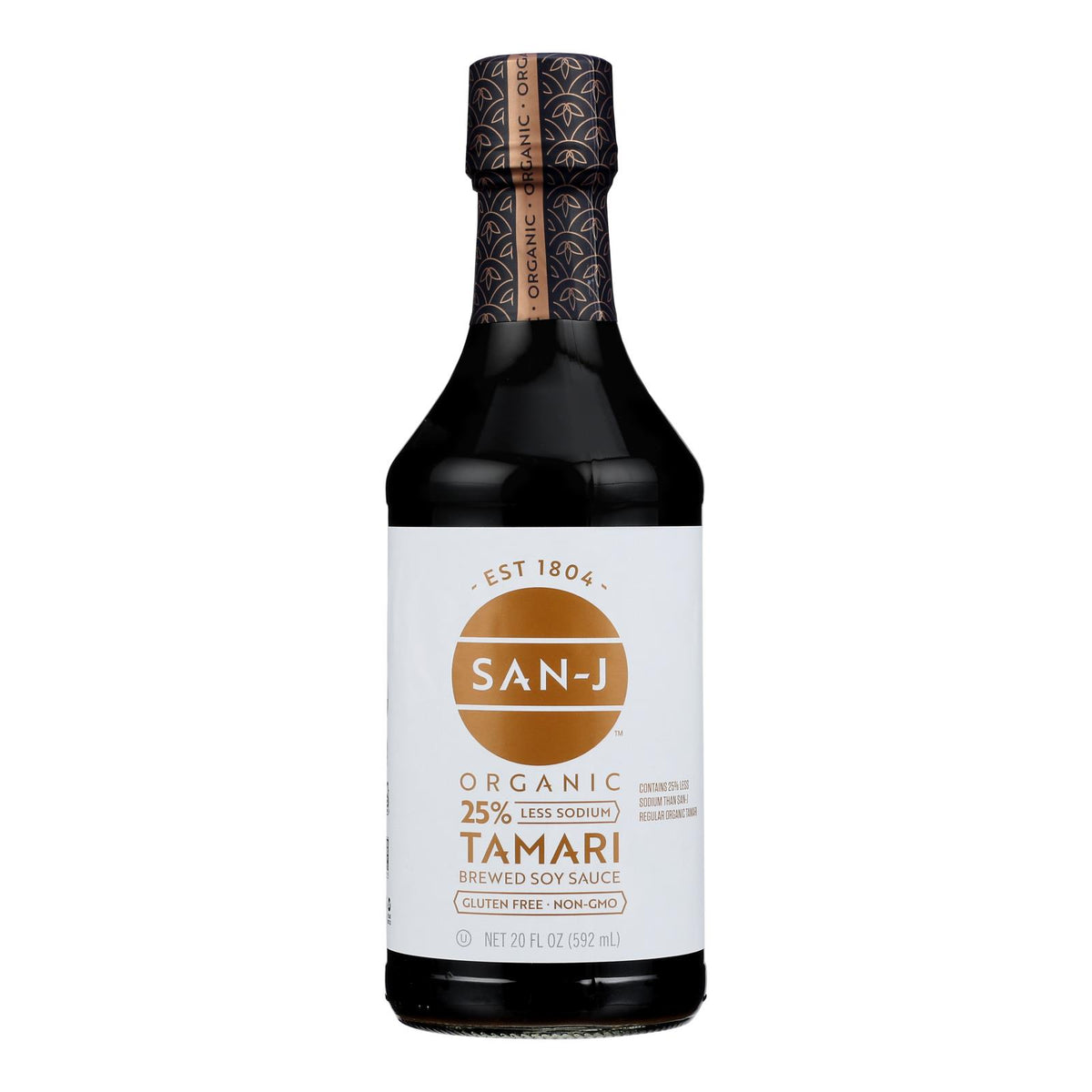 San - J Tamari Soy Sauce - Case Of 6 - 20 Fl Oz.