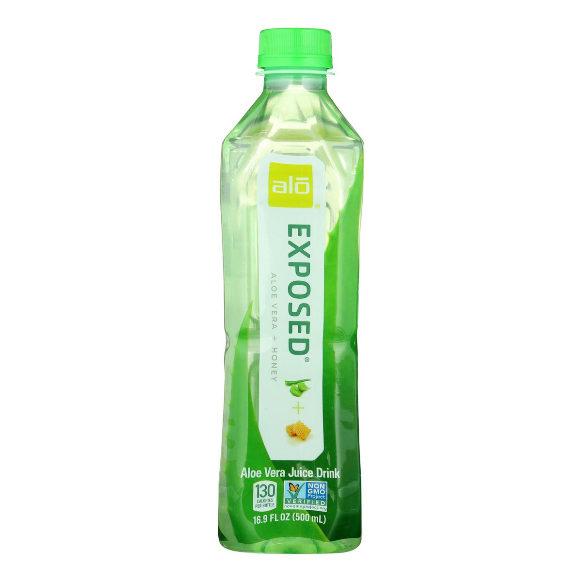 Alo Original Exposed Aloe Vera Juice Drink -  Original And Honey - Case Of 12 - 16.9 Fl Oz.