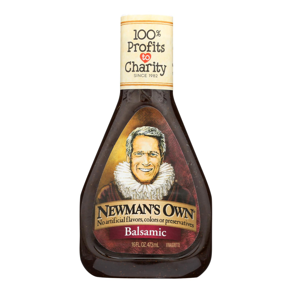 Newman's Own Balsamic Salad Dressing - Vinegar - Case Of 6 - 16 Fl Oz.