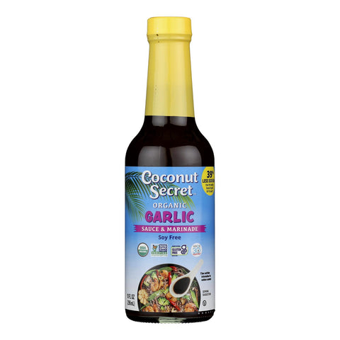 Coconut Secret - Coconut Aminos Garlic Sauce - Case Of 12 - 10 Fl Oz.