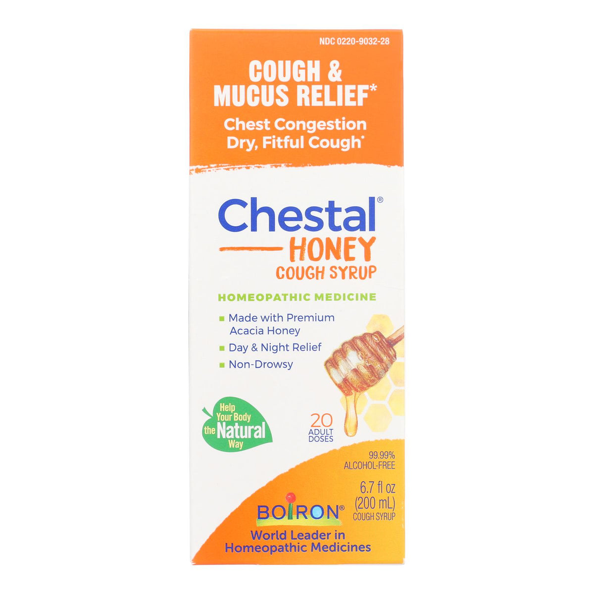 Boiron - Chestal - Cough And Chest Congestion - Honey - Adult - 6.7 Oz