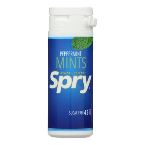 Spry Xylitol Mints - Peppermint - Case Of 6 - 45 Count