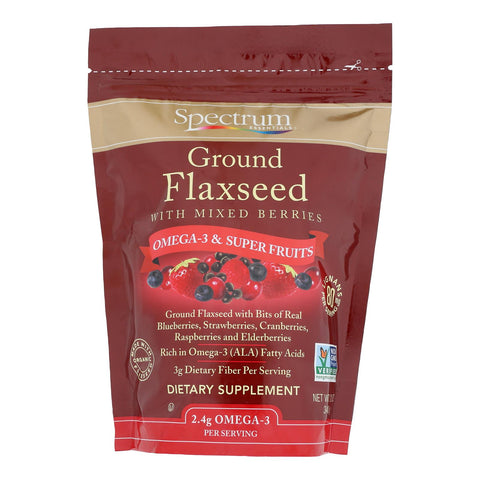 Spectrum Essentials Ground Flax With Mixed Berries - 12 Oz