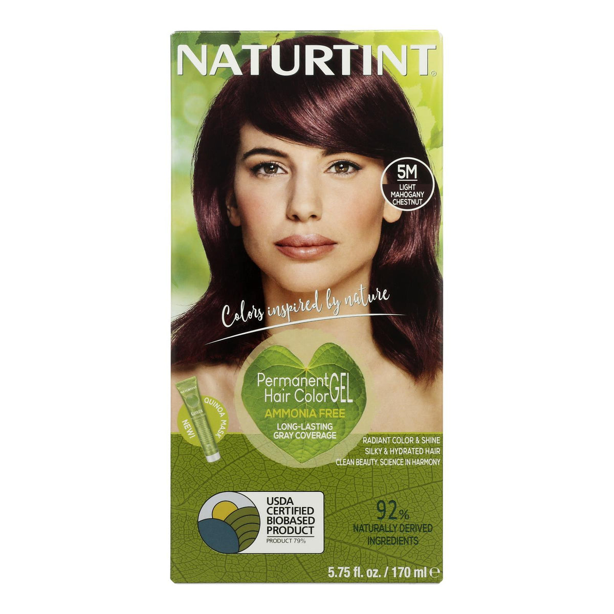 Naturtint Hair Color - Permanent - 5m - Light Mahogany Chestnut - 5.28 Oz