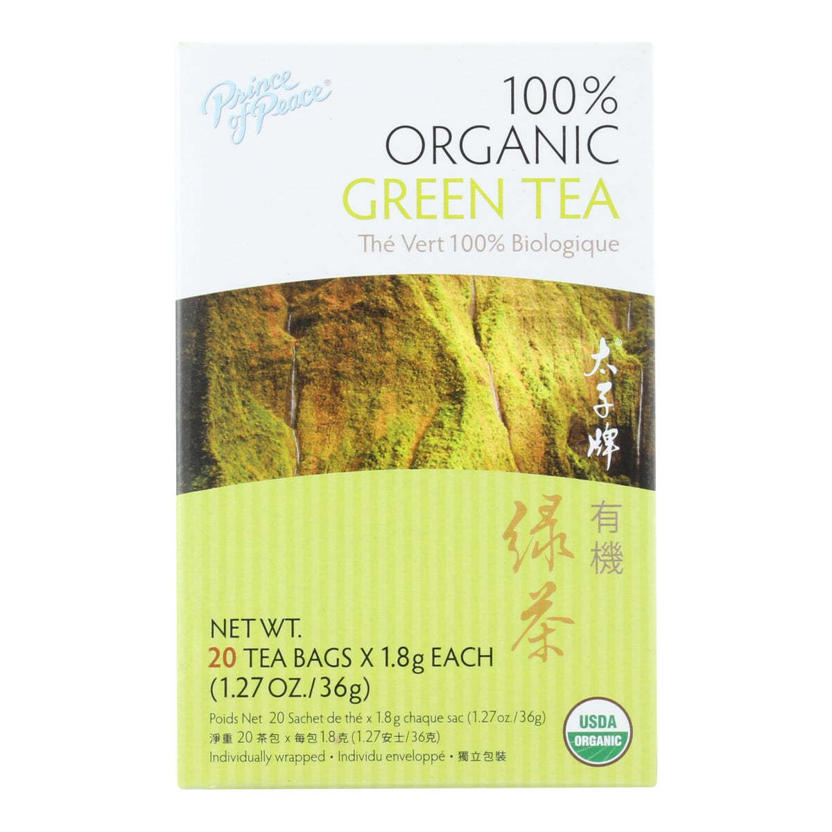 Prince Of Peace Organic Green Tea - 20 Tea Bags