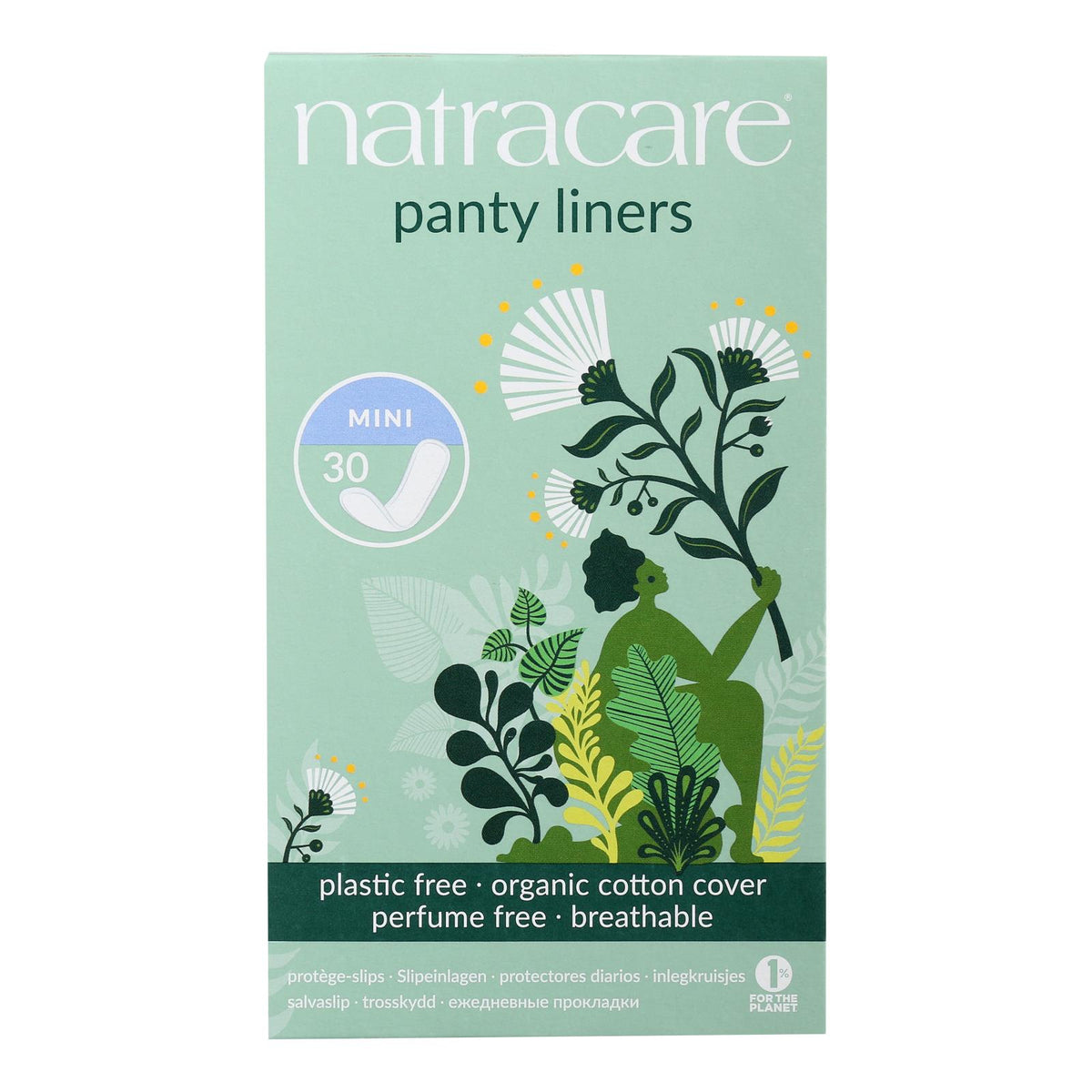 Natracare Natural Mini Panty Liners - 30 Pack