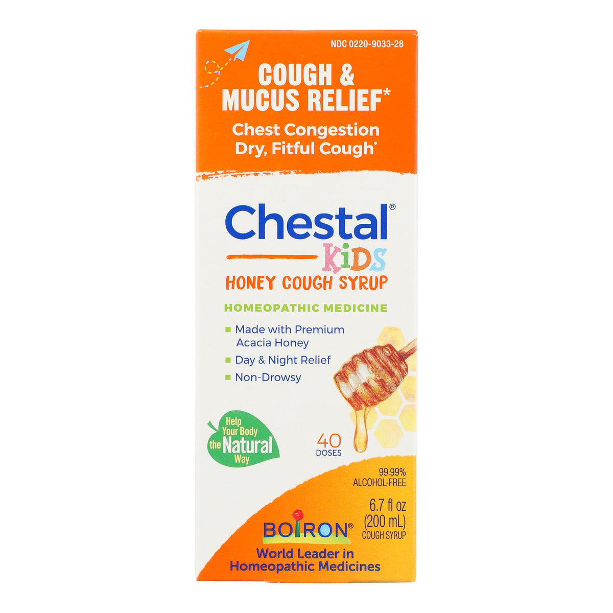 Boiron - Chestal - Cough And Chest Congestion - Honey - Childrens - 6.7 Oz