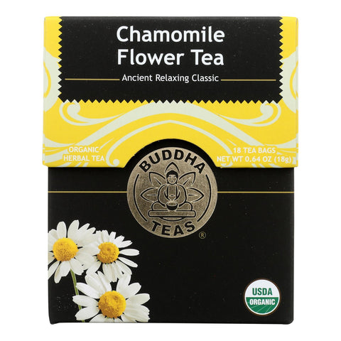 Buddha Teas - Organic Tea - Chamomile - Case Of 6 - 18 Count