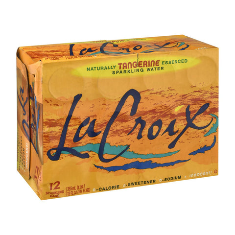 Lacroix Sparkling Water - Tangerine - Case Of 2 - 12/12 Fl Oz