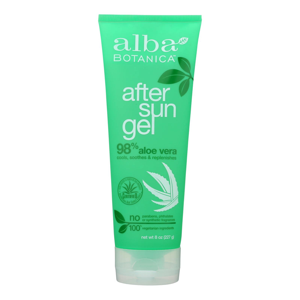 Alba Botanica - After Sun Gel - 98% Aloe - 8 Oz