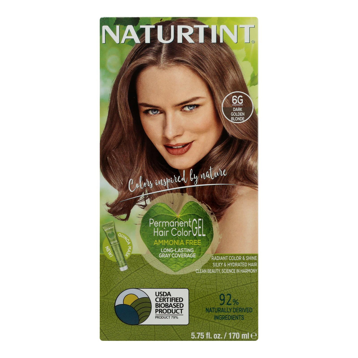 Naturtint Hair Color - Permanent - 6g - Dark Golden Blonde - 5.28 Oz