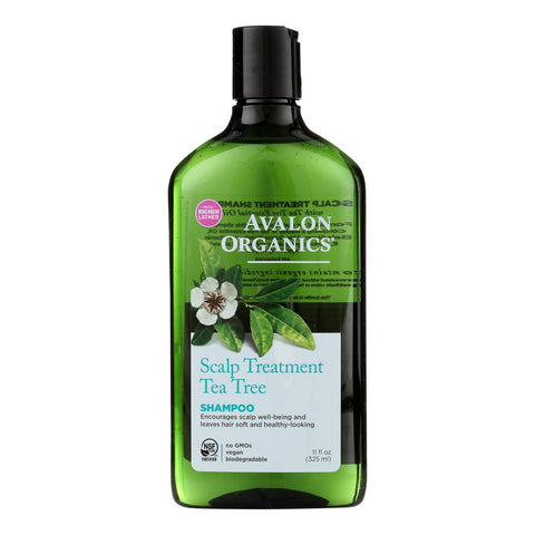 Avalon Organics Scalp Treatment Tea Tree Shampoo - 11 Fl Oz