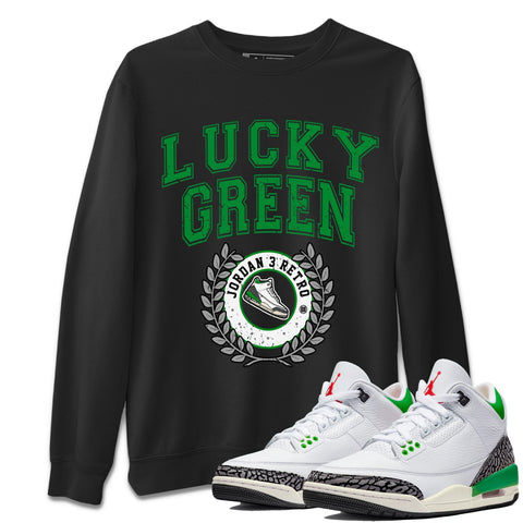 Sneaker Letter T-Shirt - Air Jordan 3 Lucky Green