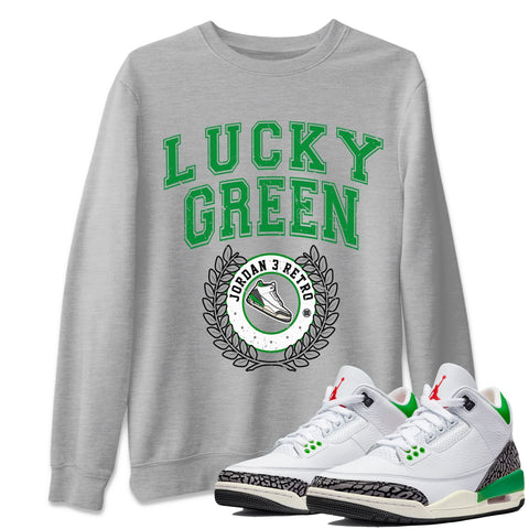 Sneaker Letter T-Shirt - Air Jordan 3 Lucky Green