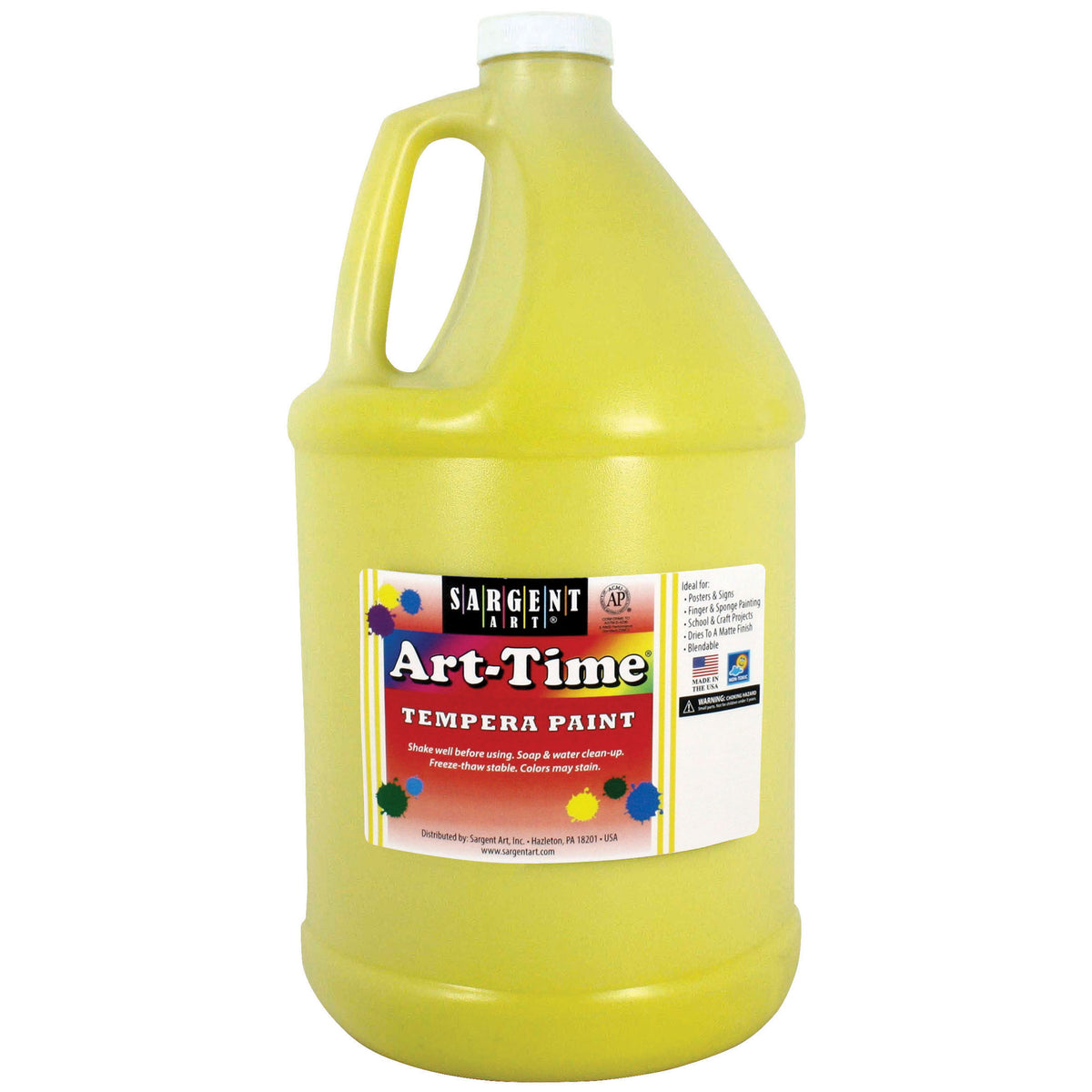 Art-Time® Tempera Paint, Yellow, Gallon