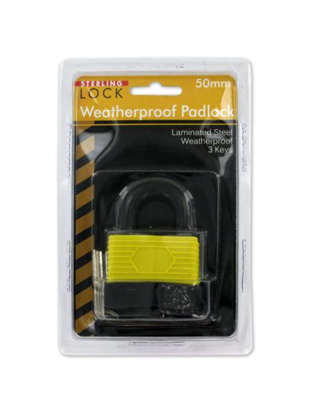 Laminated Weatherproof Padlock with Keys (Available in a pack of 4)