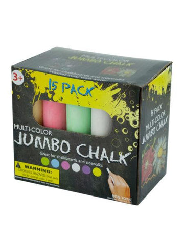 Multi-Color Jumbo Chalk Set (Available in a pack of 12)