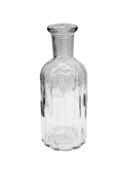 7.5&quot; Striped Glass Vase with Bottle Neck (Available in a pack of 16)