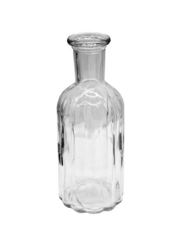 7.5&quot; Striped Glass Vase with Bottle Neck (Available in a pack of 16)