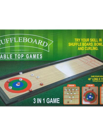 3 In 1 Shuffleboard Tabletop Game (Available in a pack of 1)