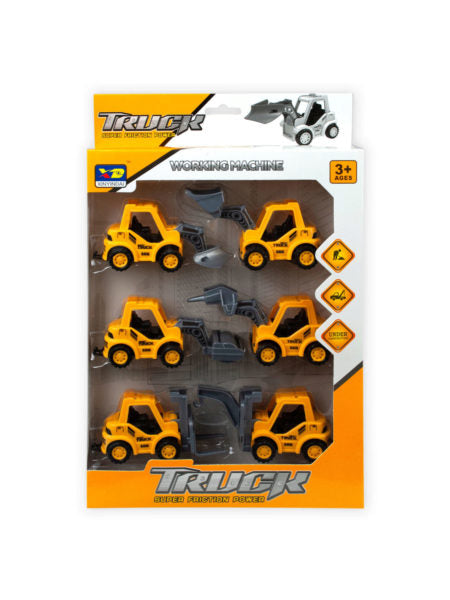 6 Piece Pull Back Super Friction Power Trucks (Available in a pack of 2)