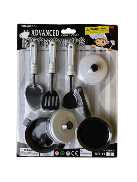 Black &amp; White Kitchenware Set (Available in a pack of 6)