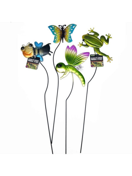 Assorted Metal Decorative Garden Animal Stake (Available in a pack of 8)