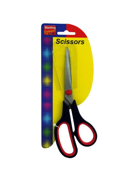 Stainless Steel Scissors with Plastic Handles (Available in a pack of 12)