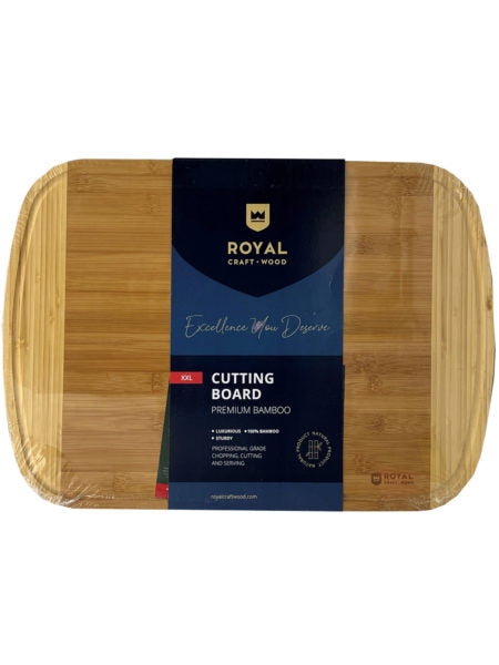 20&quot; x 14&quot; 2-Tone XXL Bamboo Cutting Board (Available in a pack of 2)