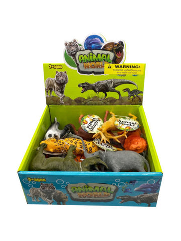 Assorted wild animal figurine countertop display (Available in a pack of 10)