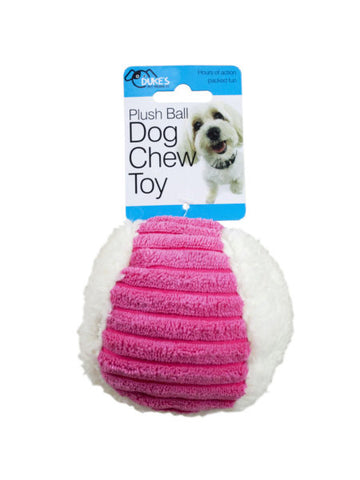 Plush Ball Dog Chew Toy (Available in a pack of 12)