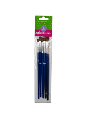 5 Piece Craft Paint Brushes (Available in a pack of 12)