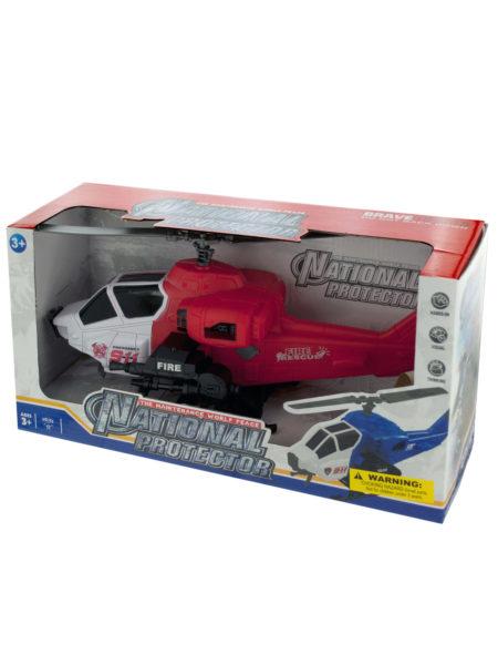 Friction Powered Fire Rescue Helicopter (Available in a pack of 2)