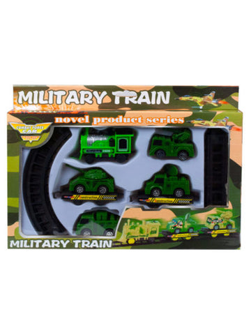 Battery Operated Military Train with Rails (Available in a pack of 4)