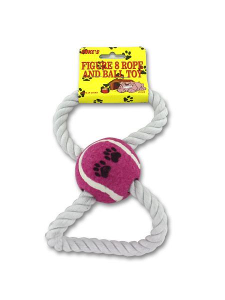 Figure 8 Rope and Ball Dog Toy (Available in a pack of 24)