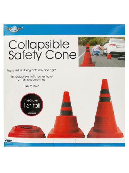 Collapsible Traffic Safety Cone with Reflective Rings (Available in a pack of 1)