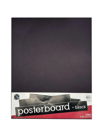 2 Pack Black 22in x 28in Posterboard (Available in a pack of 25)