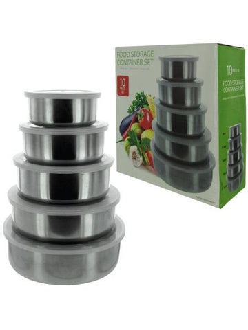 Nesting Metal Food Storage Container Set (Available in a pack of 1)