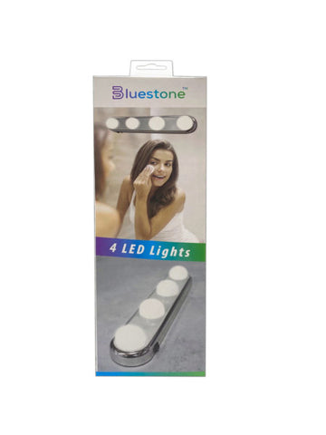 BlueStone Lit Home 4 LED Bulb Silver Vanity Light Strip (Available in a pack of 4)