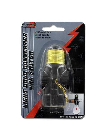 Light Bulb Converter with Switch (Available in a pack of 24)