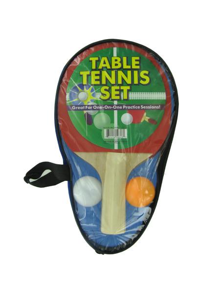 Portable Table Tennis Set in Carrying Case (Available in a pack of 6)