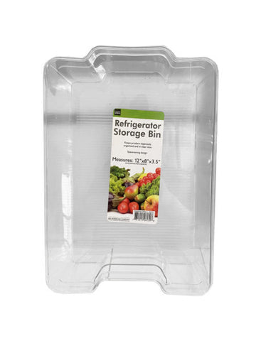 Medium Clear Refrigerator Storage Box with Handles (Available in a pack of 2)