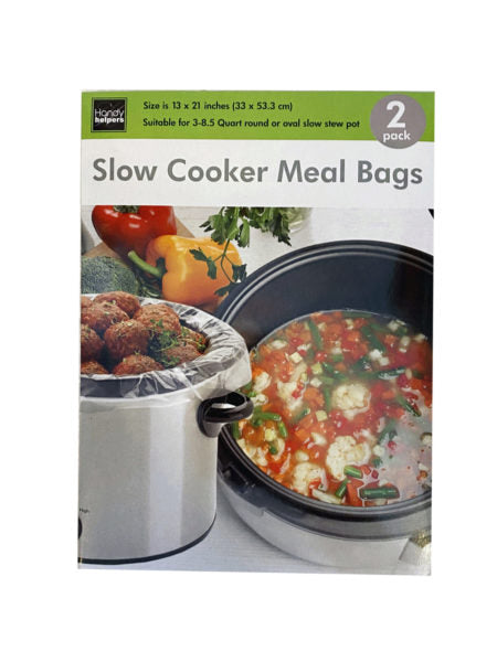 2 pack slow cooker meal bags (Available in a pack of 12)