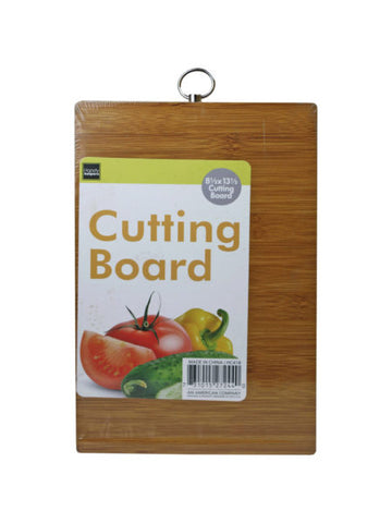 Rectangle Wood Cutting Board With Hanging Loop Hook (Available in a pack of 6)