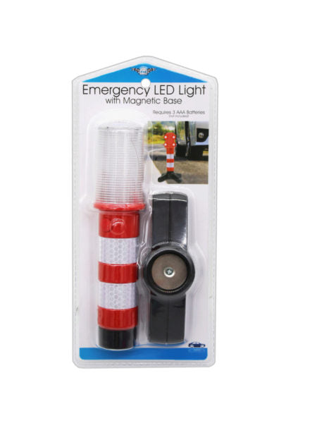 Flashing Emergency LED Light with Magnetic Base (Available in a pack of 2)