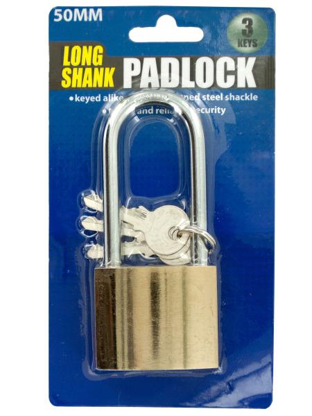 Steel Padlock with Three Keys (Available in a pack of 4)