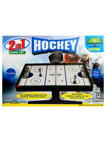 2-in-1 Soccer and Hockey Magnetic Game Set (Available in a pack of 1)