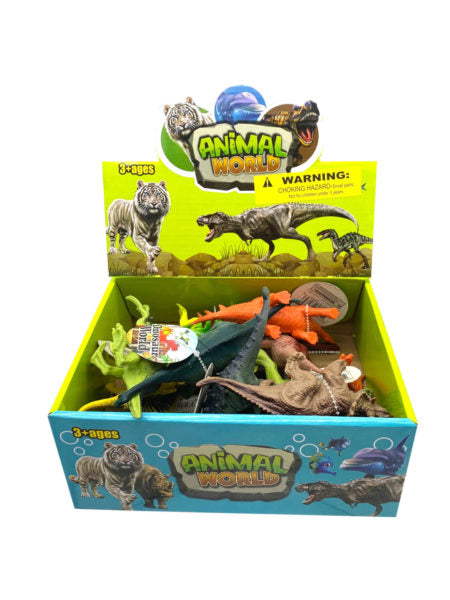 Assorted dinosaur figurine countertop display (Available in a pack of 10)